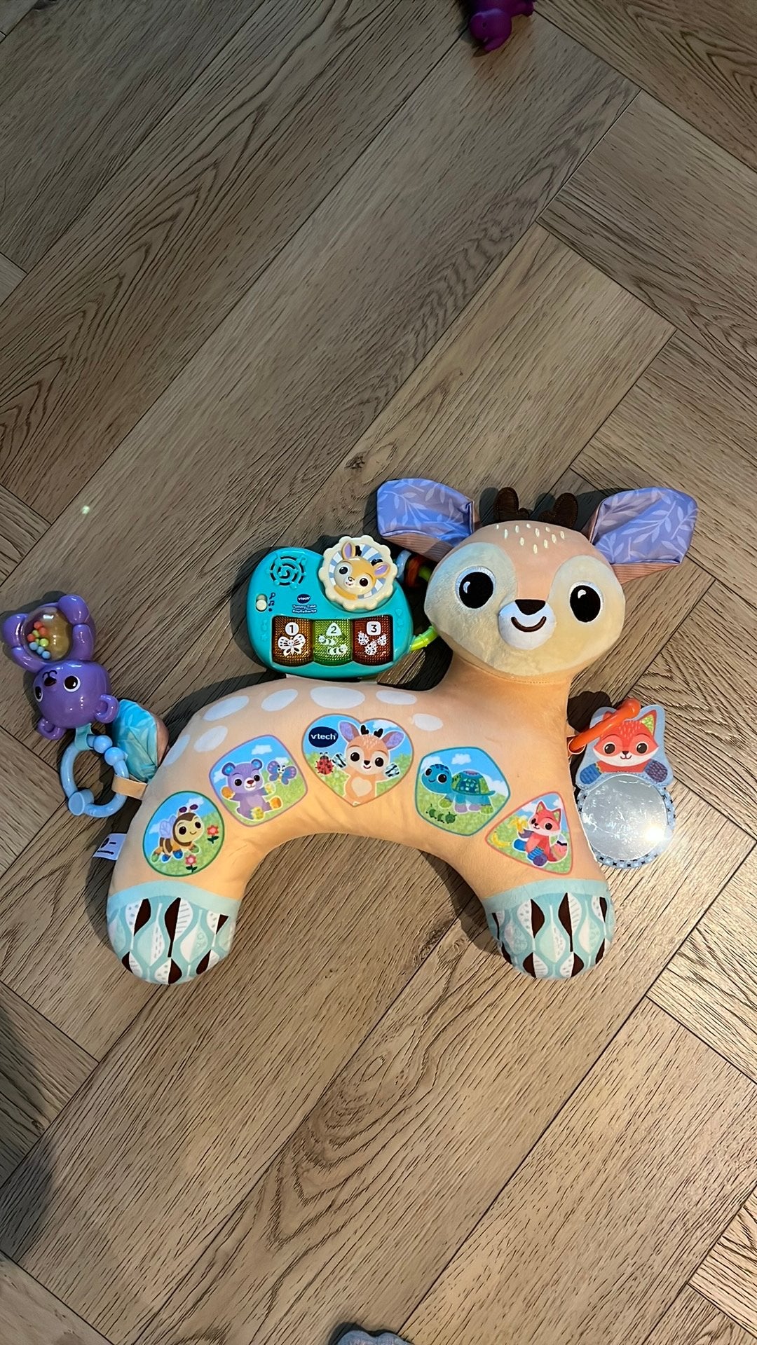 VTech Baby tummy time Giraf met geluid en licht, Ophalen of Verzenden, Zo goed als nieuw, Babygym, Met licht