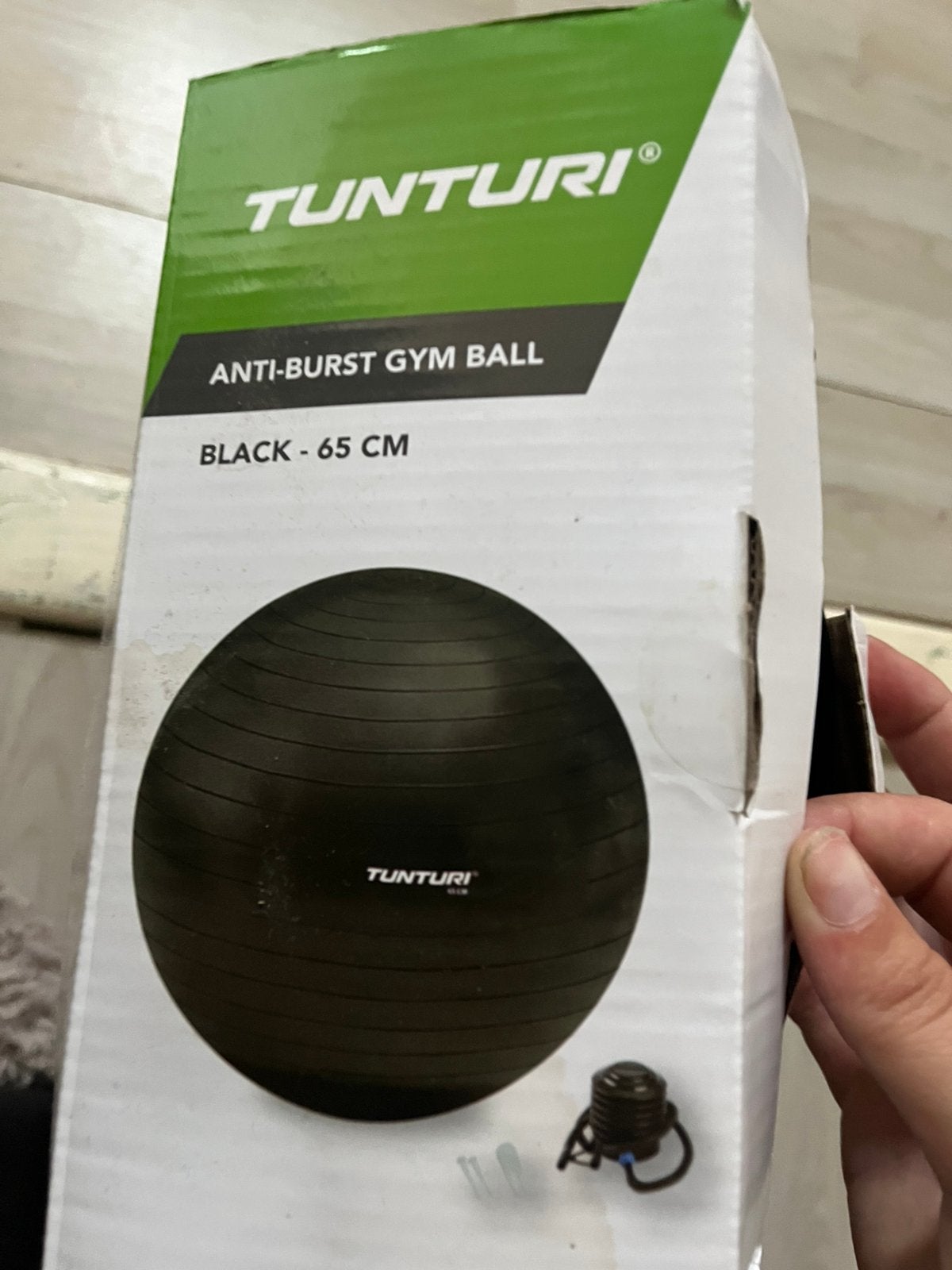 Tunturi zwarte fitnessbal, Ophalen, Gebruikt, Rug, Fitnessbal