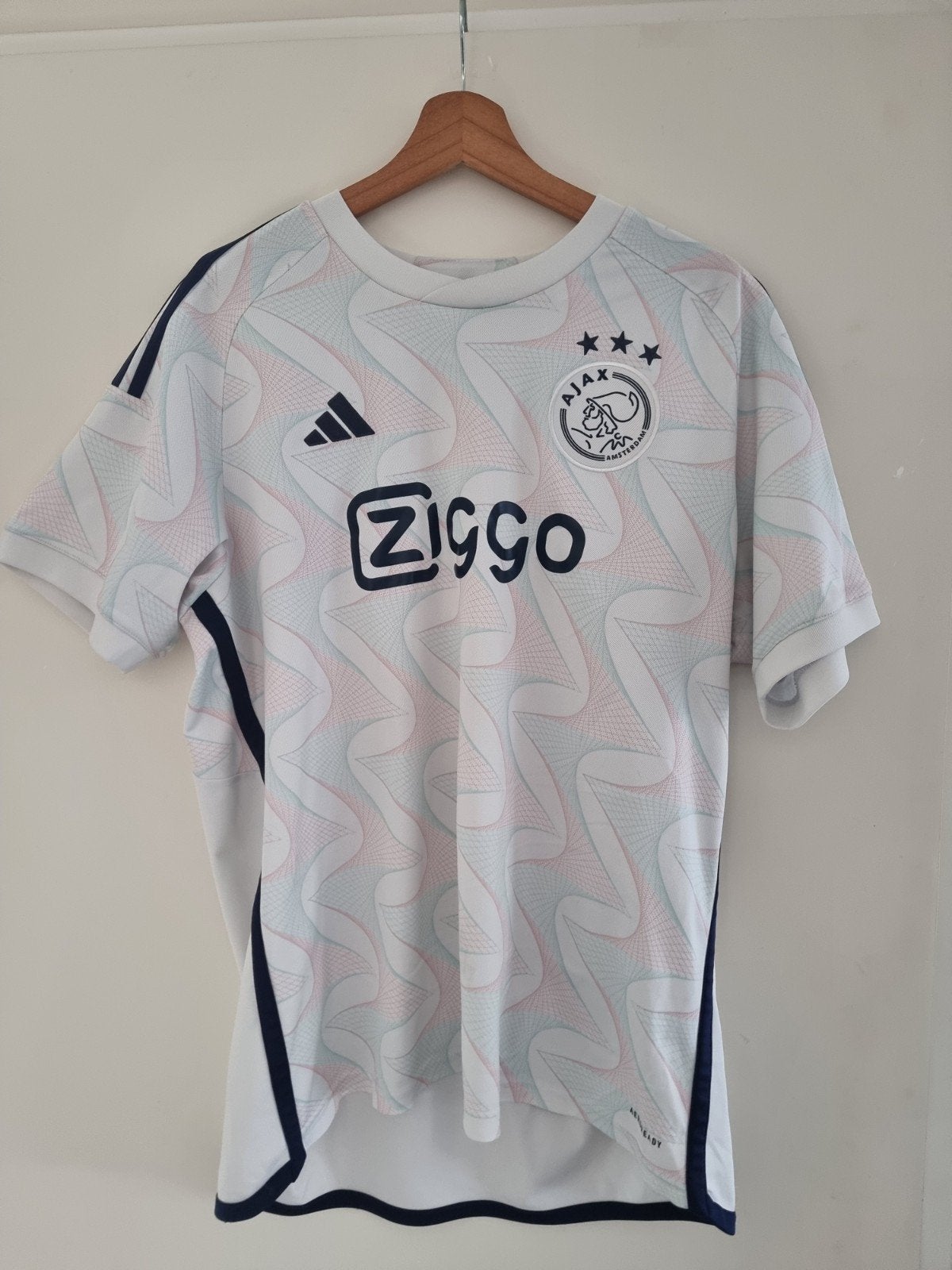 Ajax wedstrijd shirt en broekje, Ophalen of Verzenden, Maat 56/58 (XL), Blauw