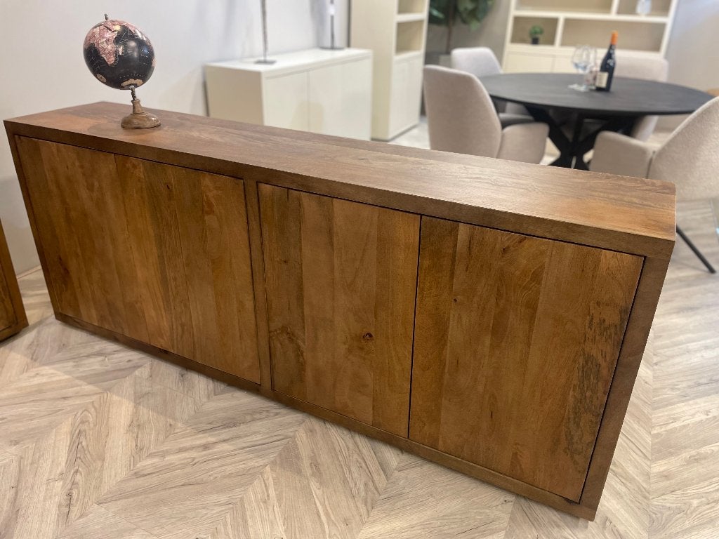 LEEGVERKOOP DRESSOIR MODERN MANGO WALNOOT CHEFMEUBEL ! 799, Bruin, Nieuw, Ophalen of Verzenden, Modern