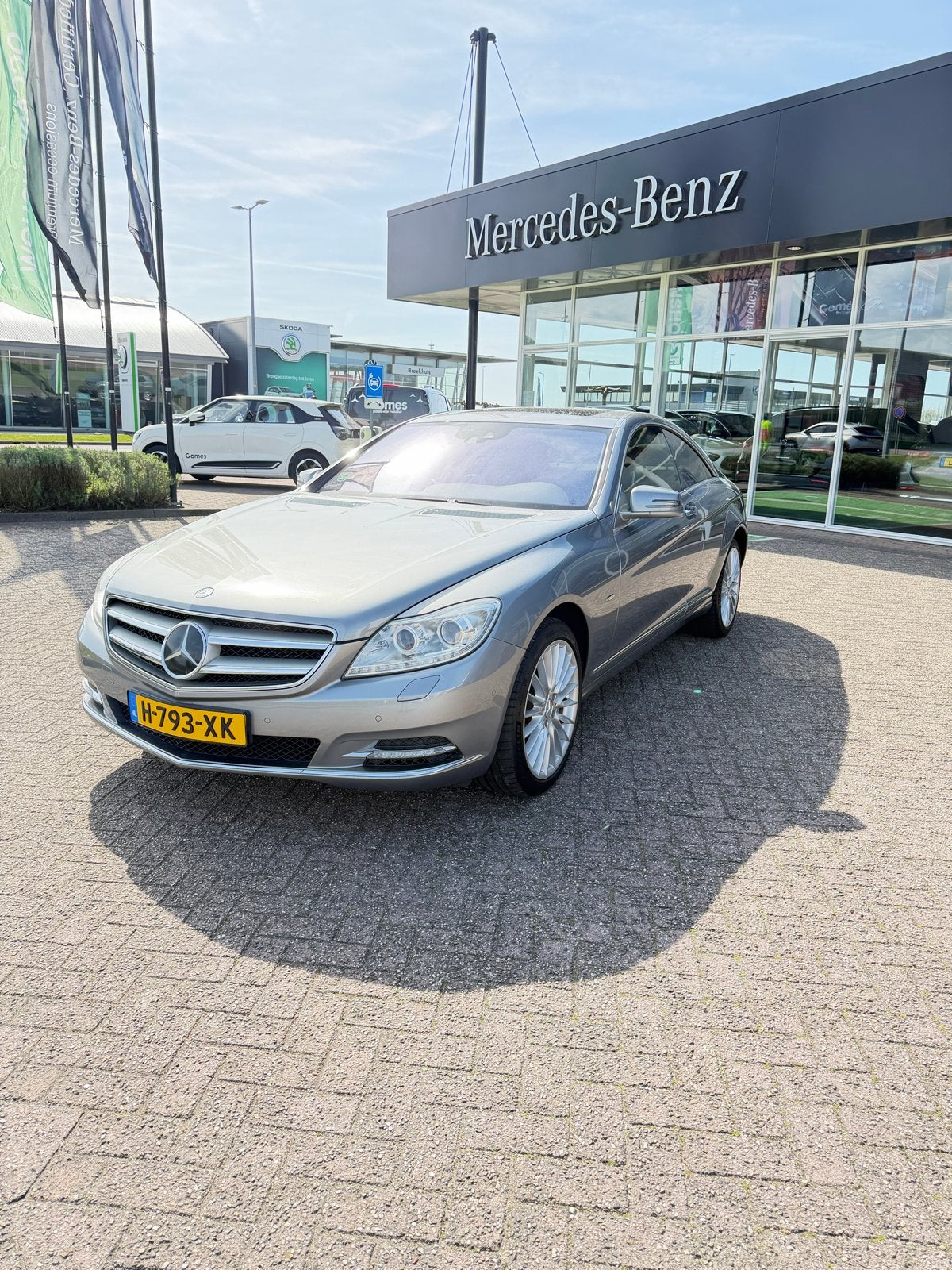 Mercedes-Benz CL 4.7 Cl500 4MATIC AUT 2011 Grijs, Auto's, Mercedes-Benz, Particulier, CL, 4x4, ABS, Achteruitrijcamera, Adaptieve lichten