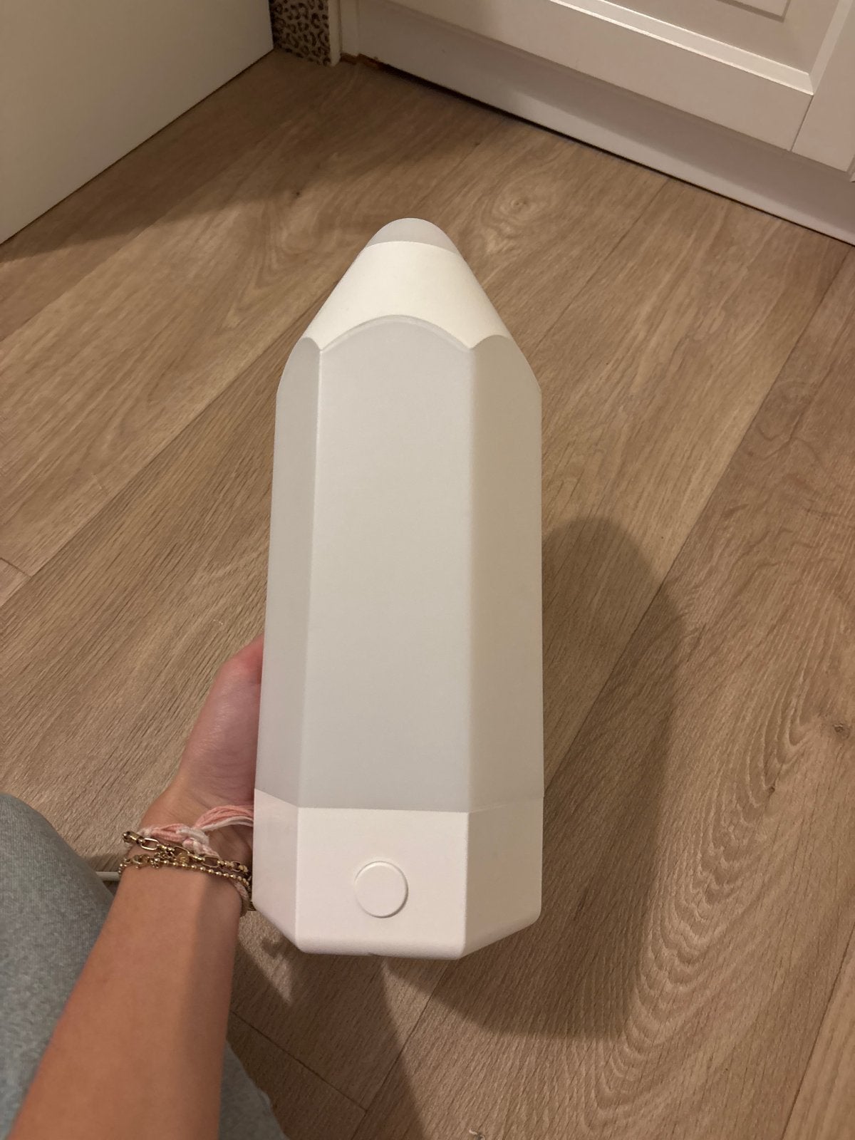 Potlood lamp met regenboog kleuren, Overige merken, Kunststof, Meerkleurig, Ophalen of Verzenden