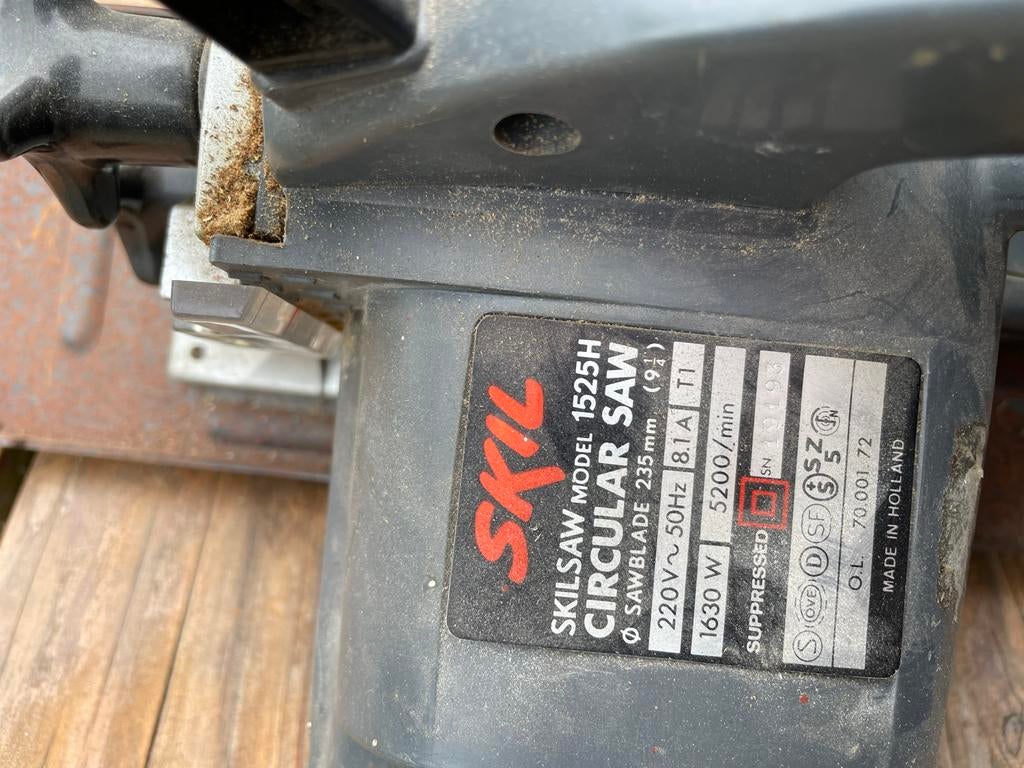 Skilsaw Cirkelzaag 1525H - Krachtige Zaagmachine, Ophalen, Gebruikt, Cirkelzaag, 70 mm of meer