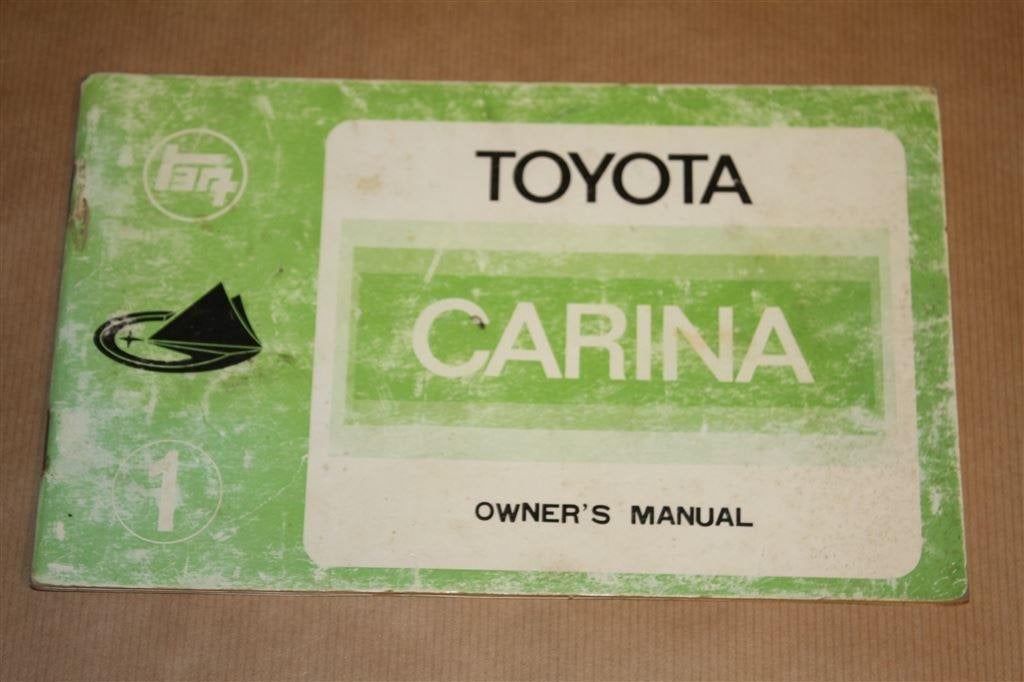 Toyota Carina - Owner\'s Manual - 1965, Ophalen of Verzenden