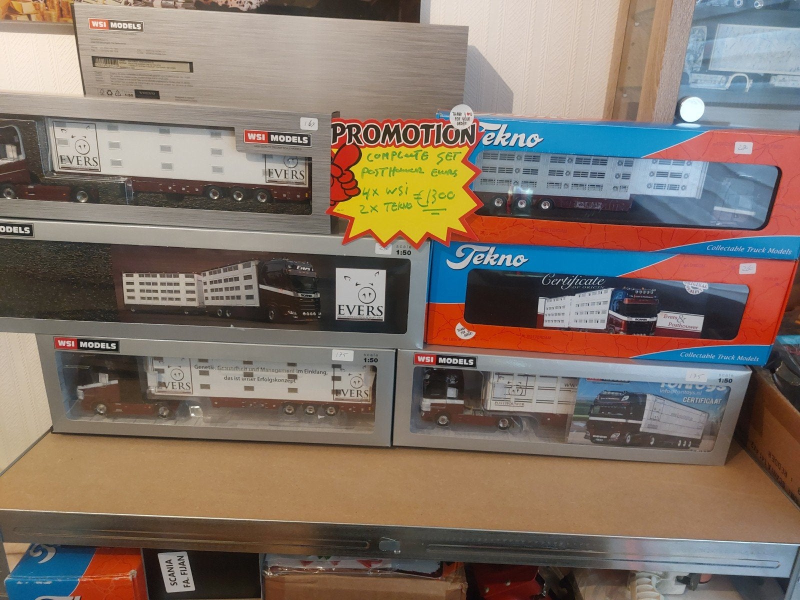 Evers & posthouwer complete set 4x wsi 2x tekno €.1300
Verze, Ophalen of Verzenden, Nieuw, Bus of Vrachtwagen, Tekno