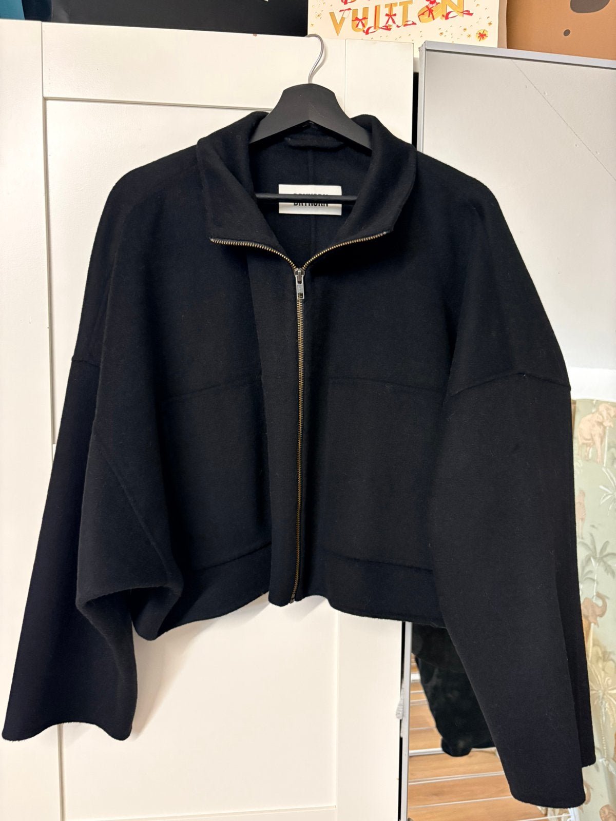 Drykorn  elstow wollen jas, Ophalen, Nieuw, Maat 38/40 (M), Zwart
