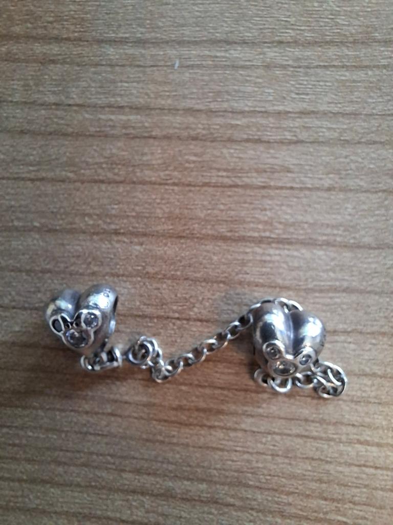 Pandora Disney veiligheidketting Minnie en Mickey, Sieraden, Tassen en Uiterlijk, Bedels, Ophalen of Verzenden, Zo goed als nieuw