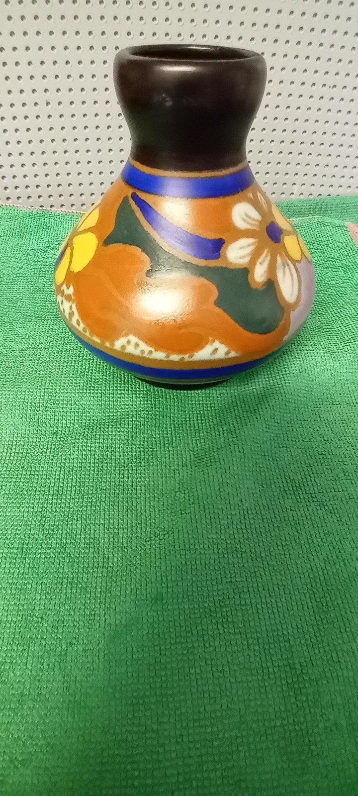 ESKAF. Prachtig plateel vaasje. Puntgaaf, Ophalen of Verzenden