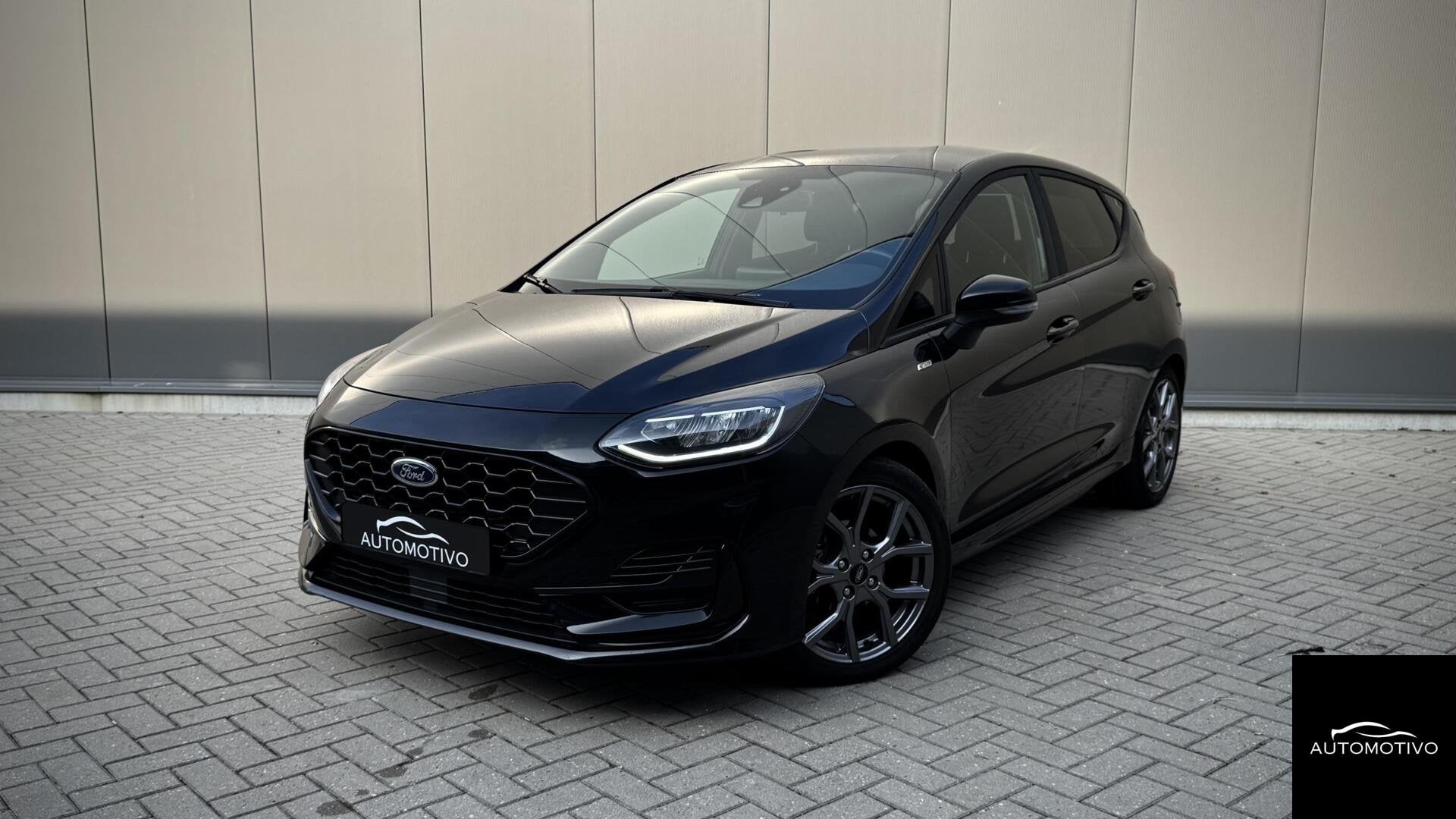 Ford Fiesta 1.0 EcoBoost Hybrid ST-Line|AUTOMAAT | CARPLAY|, 125 pk, Zwart, Bedrijf, 1111 kg