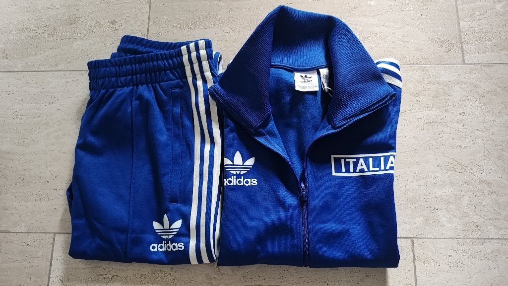 Adidas Italy Beckenbauer trainingspak maat L, Maat 52/54 (L), Blauw, Nieuw, Ophalen of Verzenden