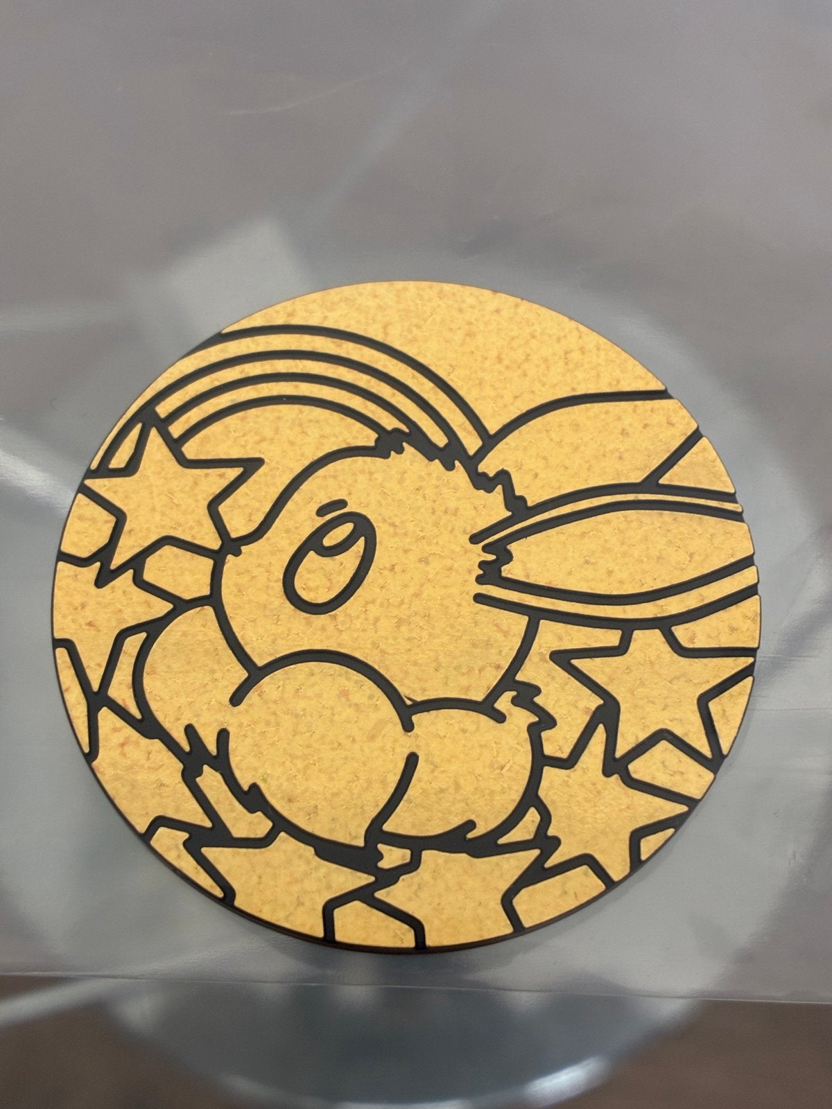 Pokémon Eevee munt - Glitter Holo - Nieuw, Hobby en Vrije tijd, Verzamelkaartspellen | Pokémon, Nieuw, Overige typen, Foil, Ophalen of Verzenden