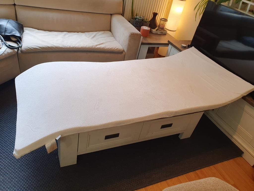 Wellpur matrastopper 90 x 200 cm, Huis en Inrichting, Ophalen, Gebruikt, 90 cm, Eenpersoons