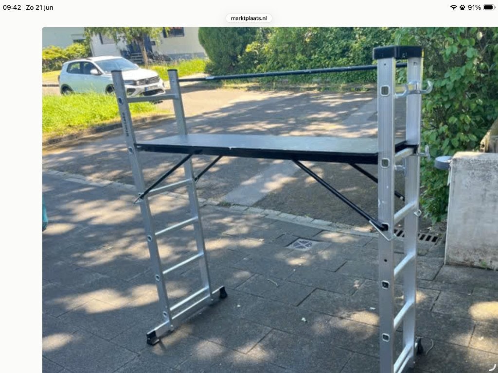Steiger te huur/ te koop, Ophalen, Zo goed als nieuw, Rolsteiger of Kamersteiger, 2 tot 5 meter