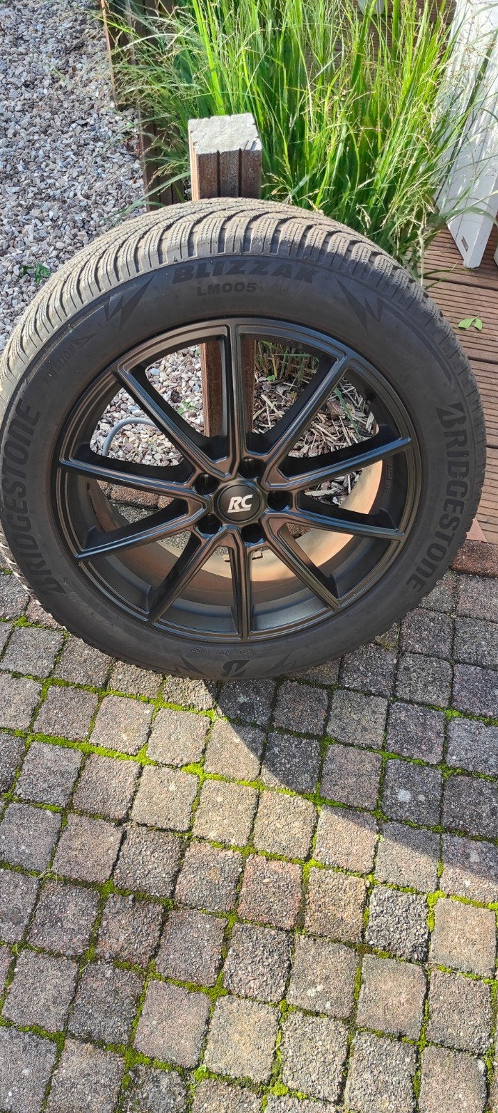 WINTERBAND OP VELG: Bridgestone Blizzak 225/55R19 105H, Auto-onderdelen, Gebruikt, Banden en Velgen, Winterbanden, Personenwagen