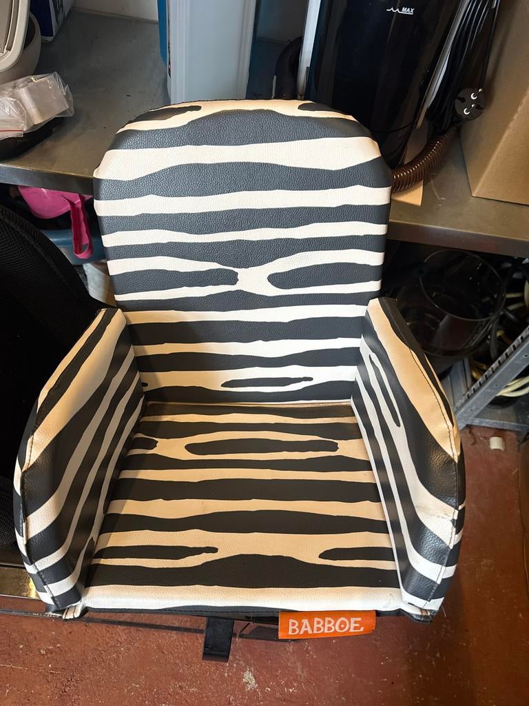 Babboe bakfiets zitje zebraprint, Ophalen, Zo goed als nieuw, 1 kind, Overige merken