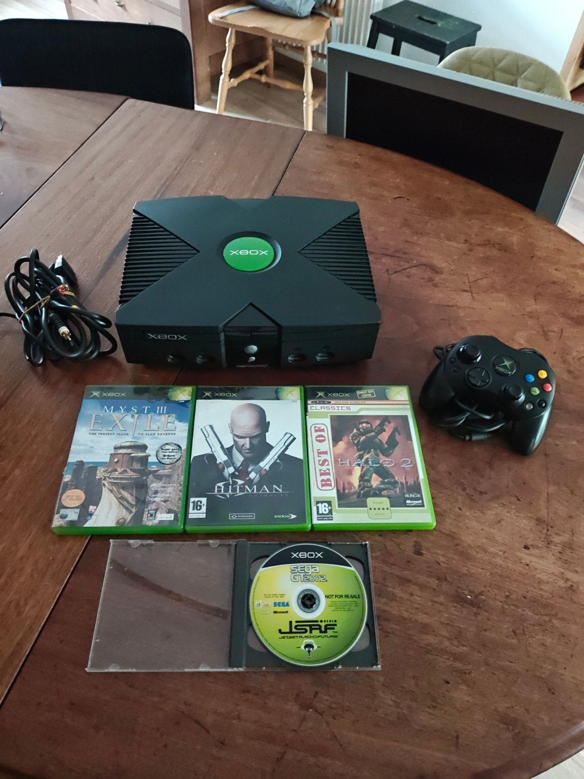 XBOX Original, werkt perfect!, Spelcomputers en Games, Ophalen of Verzenden, Zo goed als nieuw, Met 1 controller, Met games