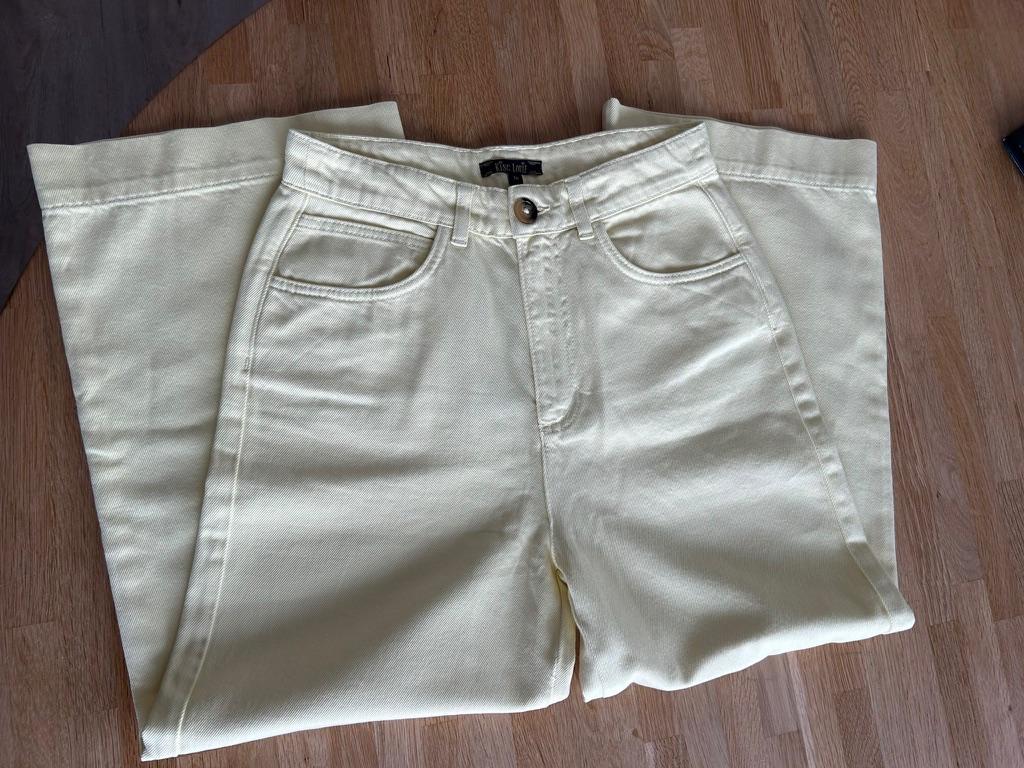 King Louie maat 36 NIEUW Marcie jeans broek geel 1971, Geel, Nieuw, Ophalen of Verzenden, King Louie