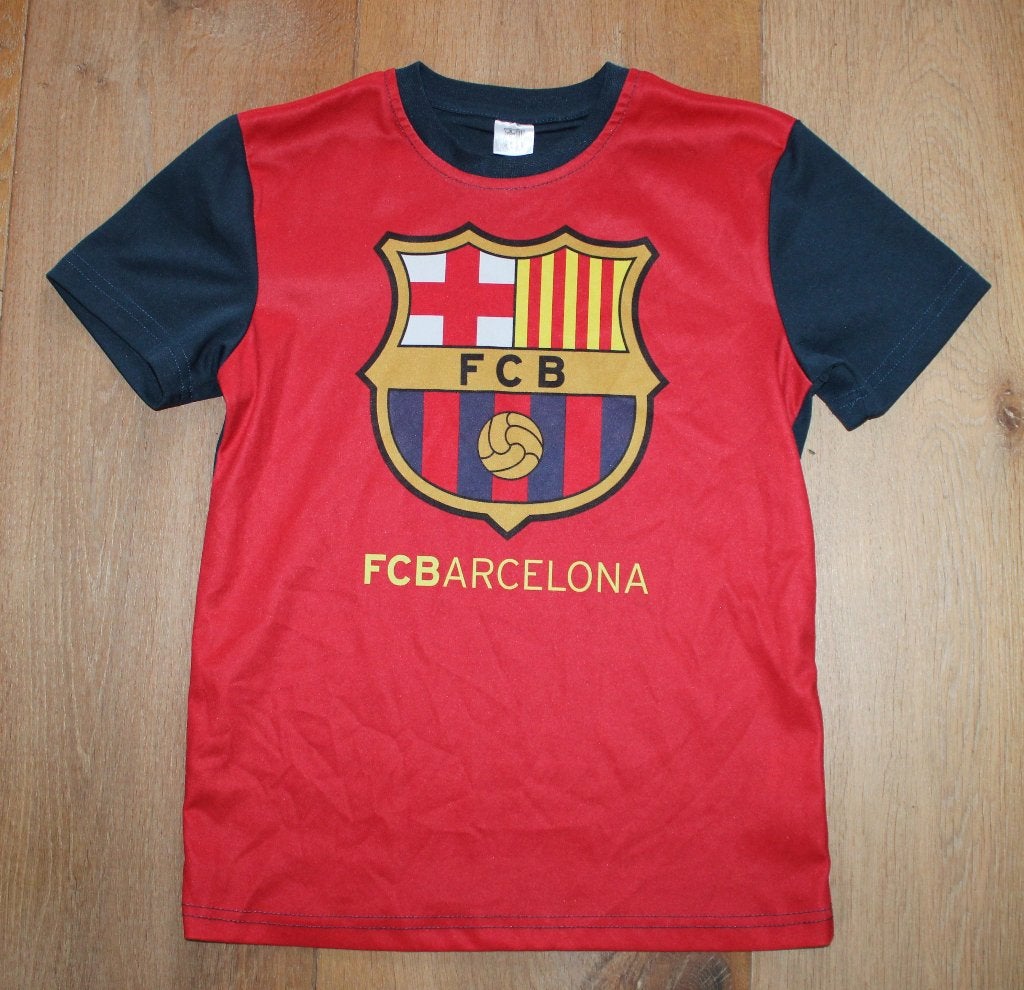 FC Barcelona shirt 134/140, Kinderen en Baby's, Kinderkleding | Maat 134, Sport- of Zwemkleding, Ophalen of Verzenden, Jongen