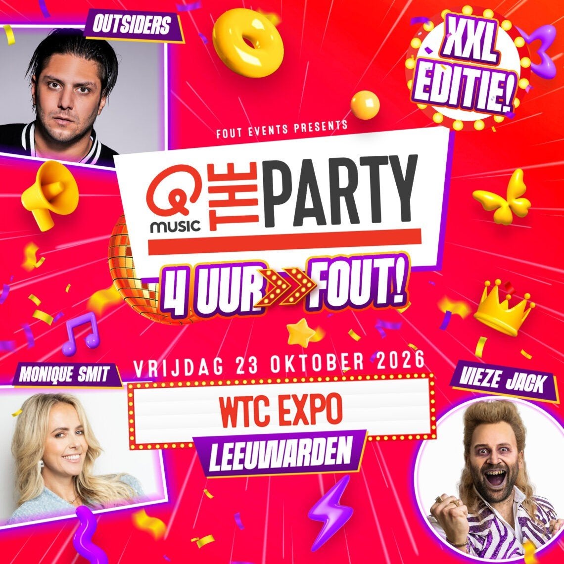 Foute Party XXL Leeuwarden 1 ticket, Tickets en Kaartjes, Eén persoon