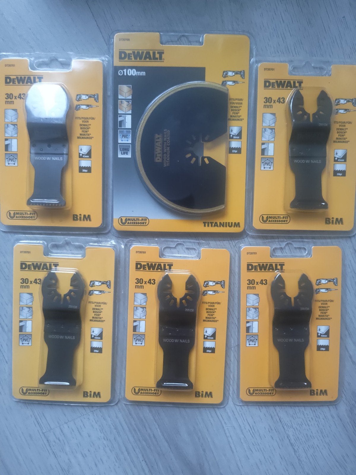 DeWalt Multi-Fit Zaagbladen Set - Hout & Spijkers, Ophalen of Verzenden, Nieuw, Overige typen, DeWalt