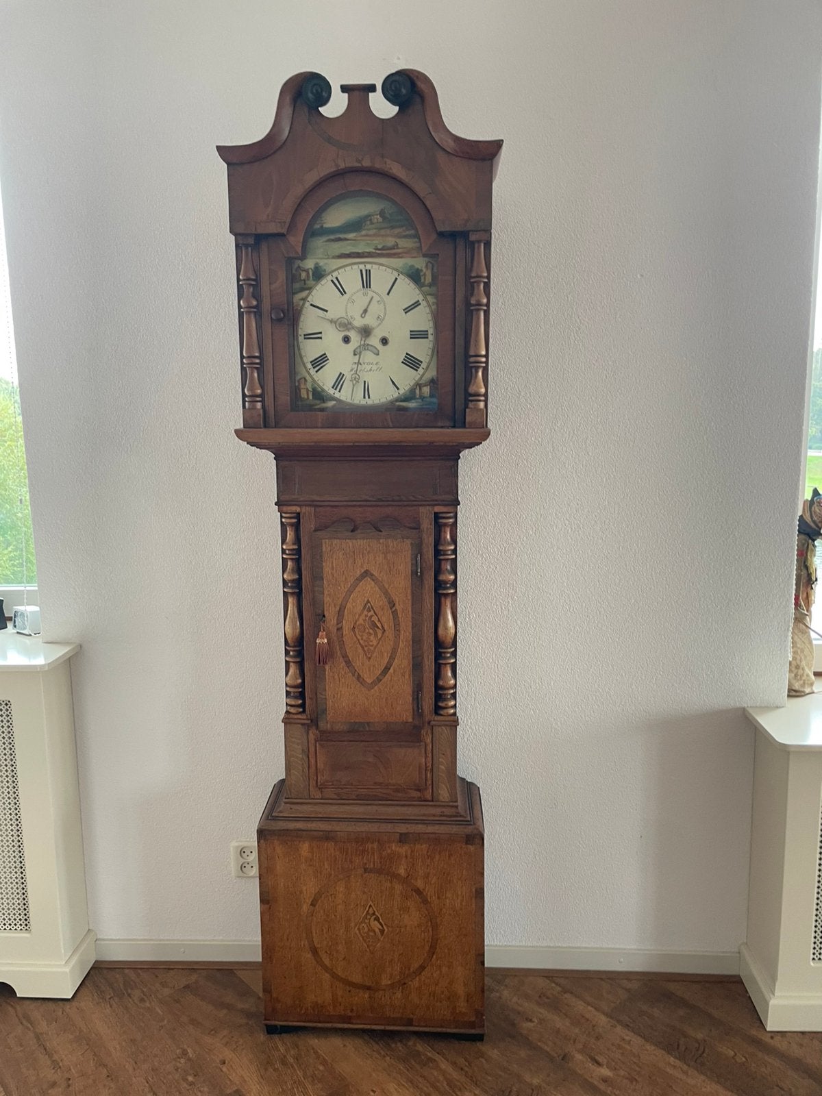 Antieke engelse staande klok (grandfather clock), Ophalen