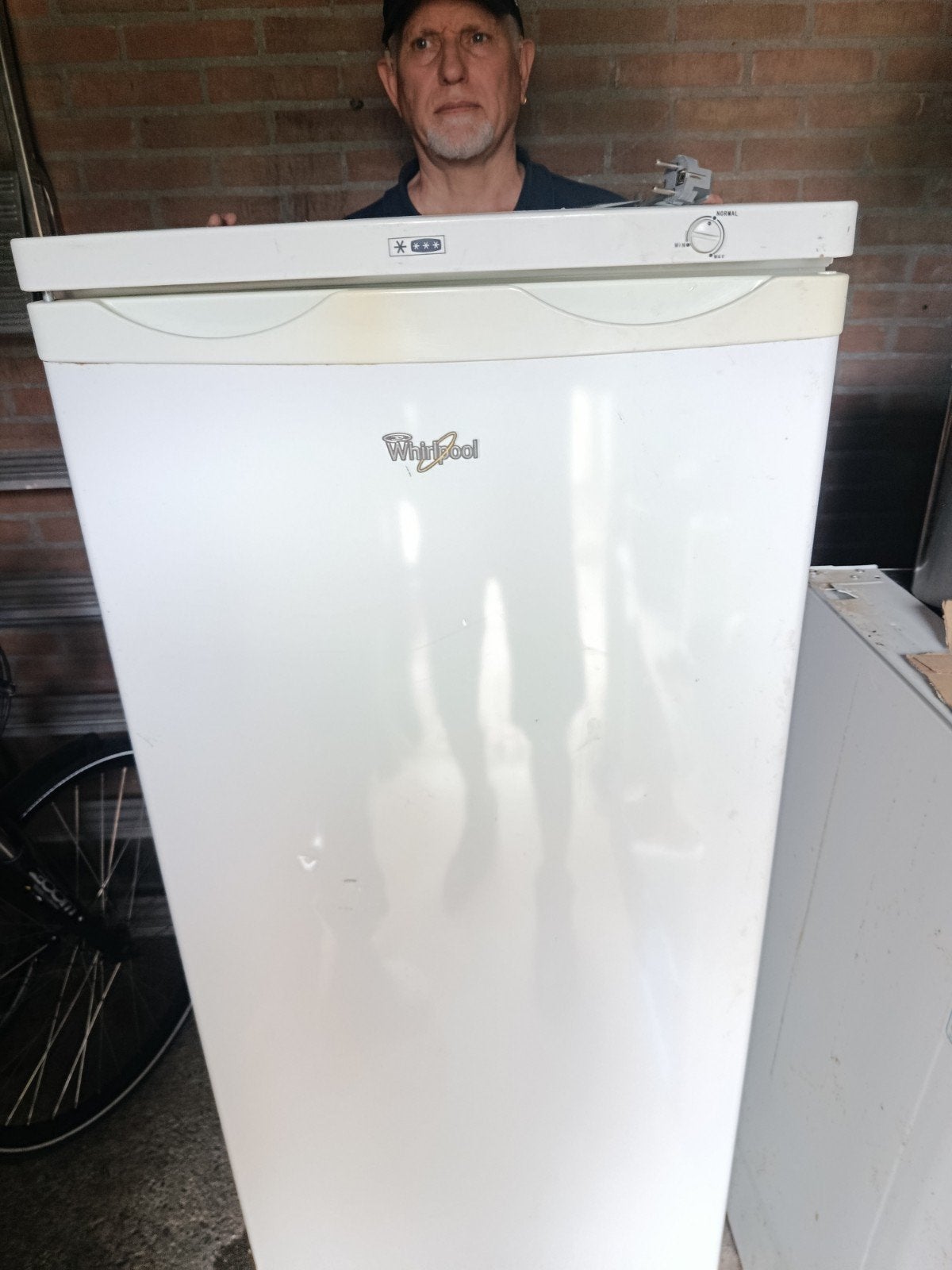 Whirlpool vriezer - Ruime opslag, Ophalen, Gebruikt, 200 liter of meer, 60 cm of meer