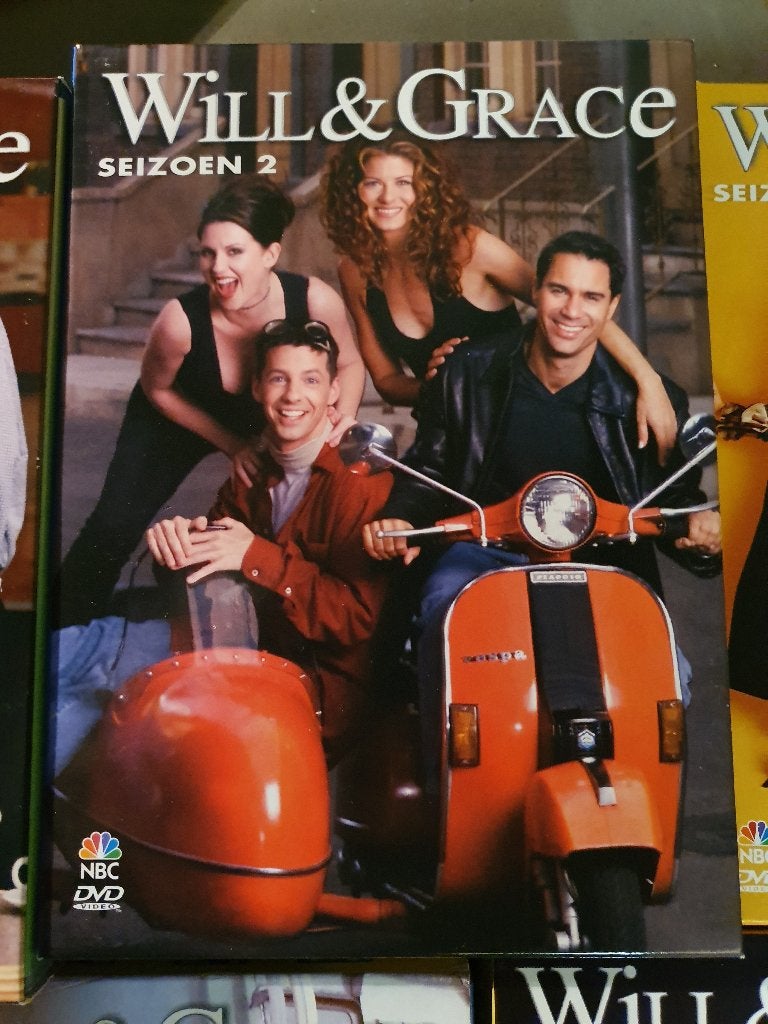 Will & Grace seizoen 1 t/m seizoen 5 ( 18 DVD's ), Alle leeftijden, Ophalen, Zo goed als nieuw, Komedie