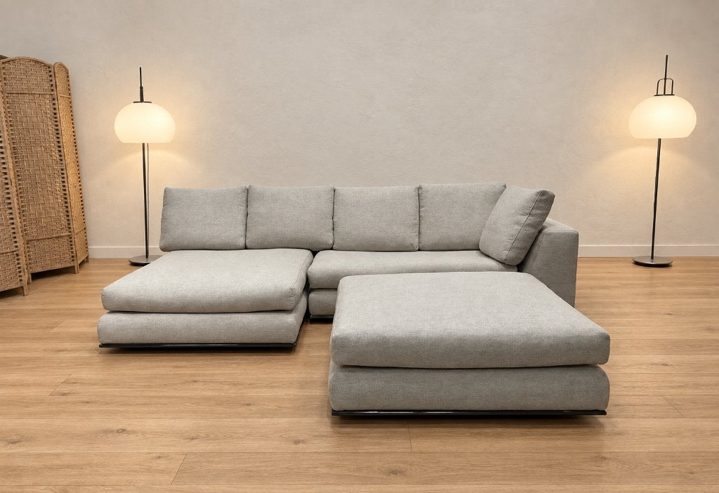 NIEUW Minotti Hamilton Hoekbank + Hocker + GARANTIE