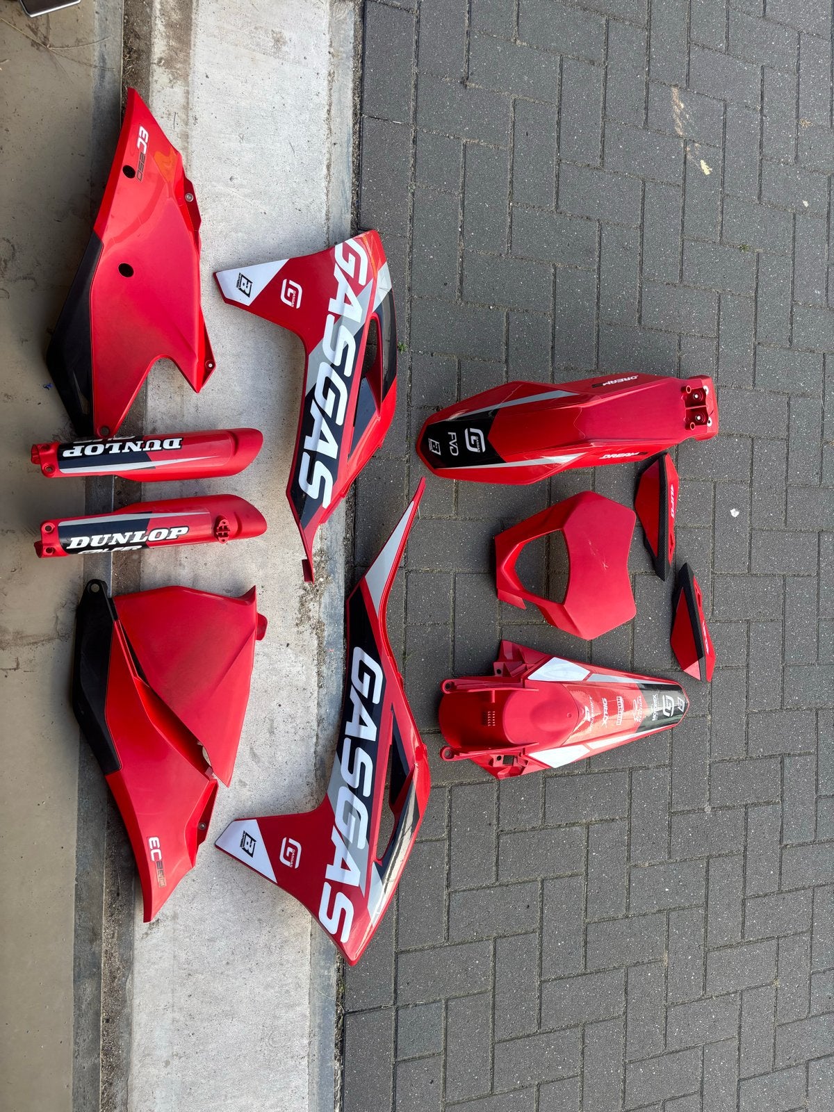 GasGas EC 250/300 2021-2023 Kappen Set, Motoren, Ophalen of Verzenden, Gebruikt