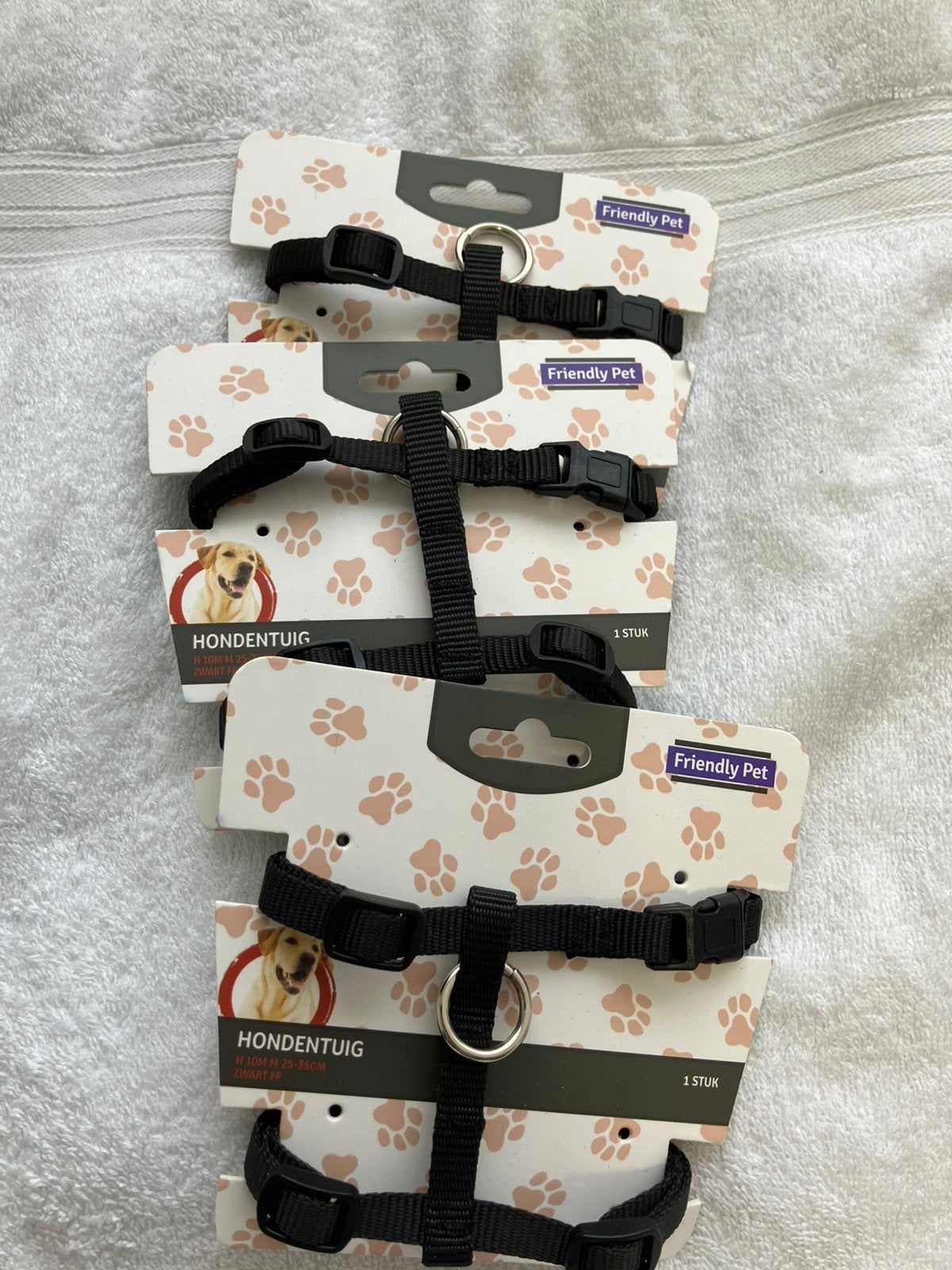 Nieuw puppy tuigje zwart maat 25-35 cm, Dieren en Toebehoren, Ophalen of Verzenden, Nieuw