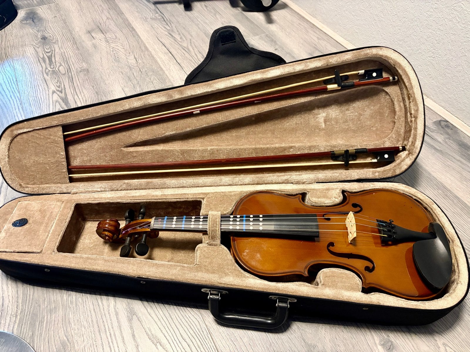 Paganini Viool met nieuwe strijkstok en koffer, Muziek en Instrumenten, Viool, Ophalen of Verzenden, Zo goed als nieuw, 4/4-viool