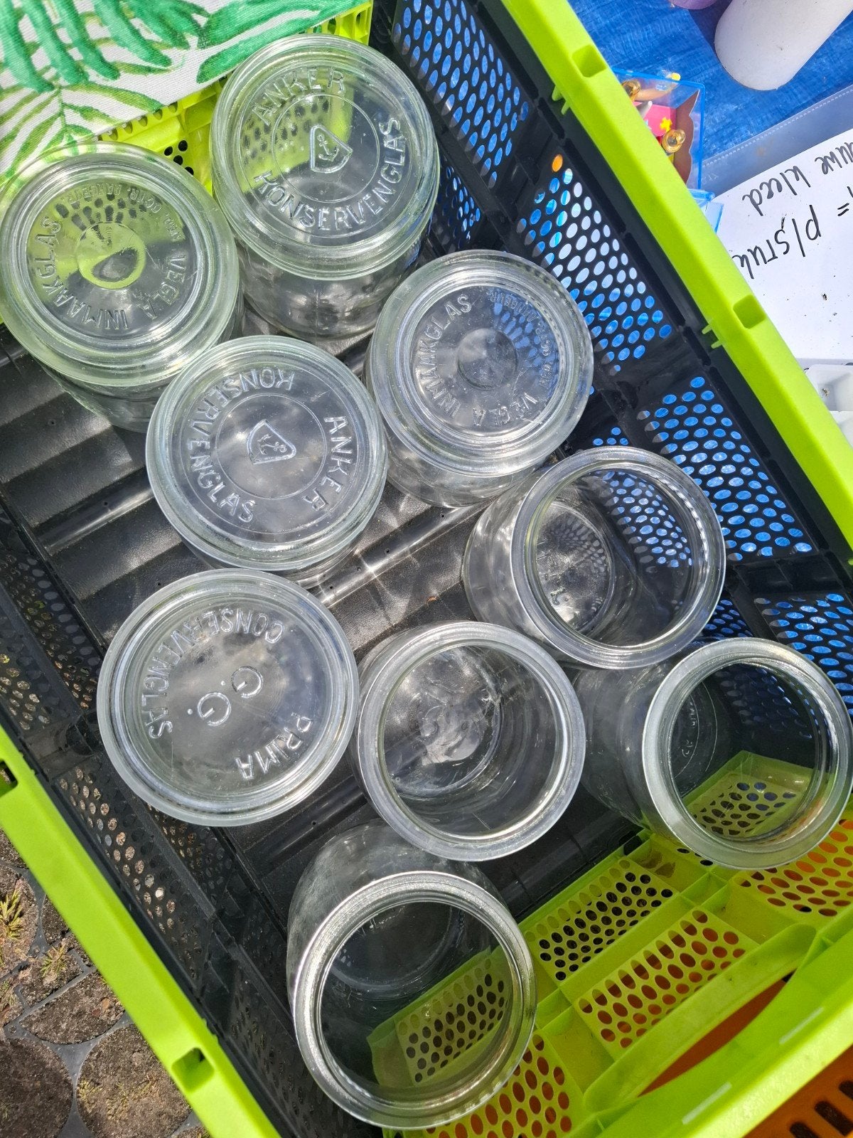 Inmaakpotten met rubberen ringen - Weckpotten, Huis en Inrichting, Ophalen, Voorraadpot, Overige merken, Glas
