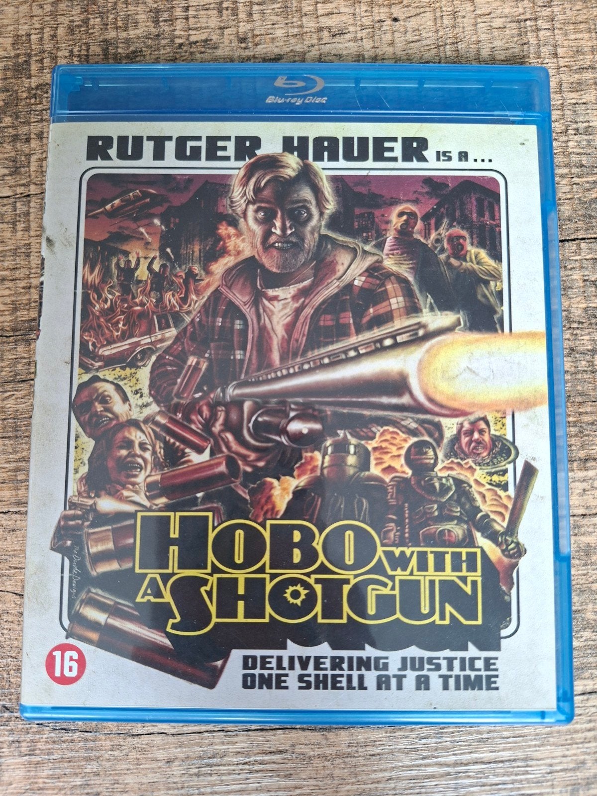 Hobo with a Shotgun Blu-ray - Rutger Hauer, Cd's en Dvd's, Blu-ray, Gebruikt, Actie, Ophalen of Verzenden