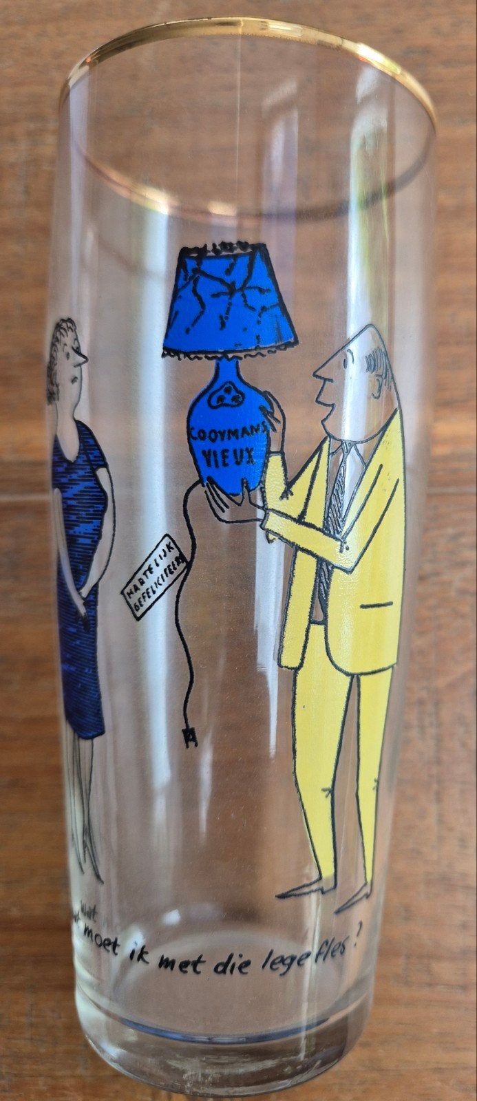 Vintage Cooymans Vieux glas, Ophalen of Verzenden