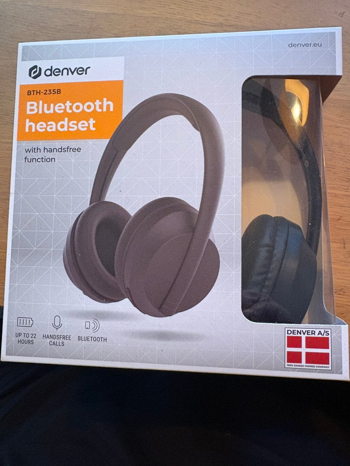 Denver BTH-235B Bluetooth headset NIEUW, Overige merken, Draadloos, Nieuw, Ophalen of Verzenden