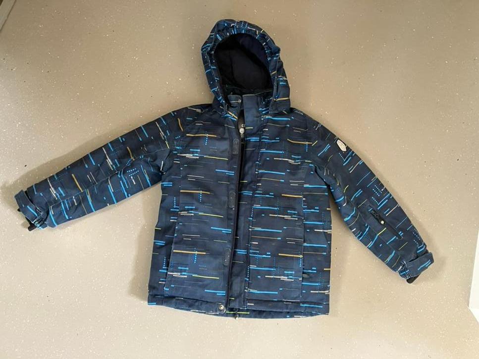 Color Kids ski jas - Blauw met patroon 122, Ophalen of Verzenden, Gebruikt, Jongen of Meisje, Jas
