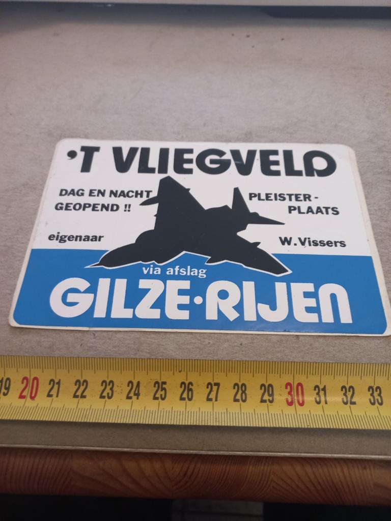 T,vliegveld pleisterplaats wegrestaurant Gilze rijen, Verzamelen, Ophalen of Verzenden, Zo goed als nieuw