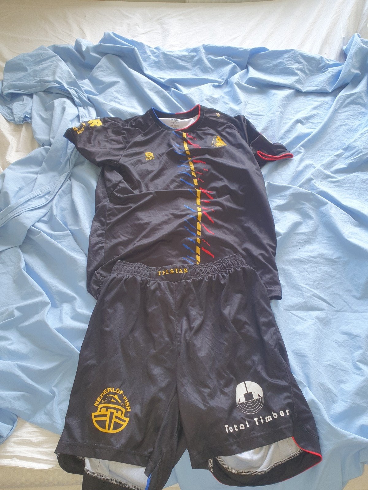 Telstar matchworn shirt + broekje, Ophalen of Verzenden, Gedragen, Robey