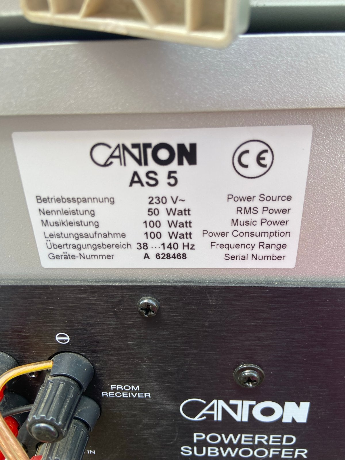 Canton AS 5 Surround Systeem met Subwoofer en Satellieten, Losse componenten, Zo goed als nieuw, Speakers, Ophalen