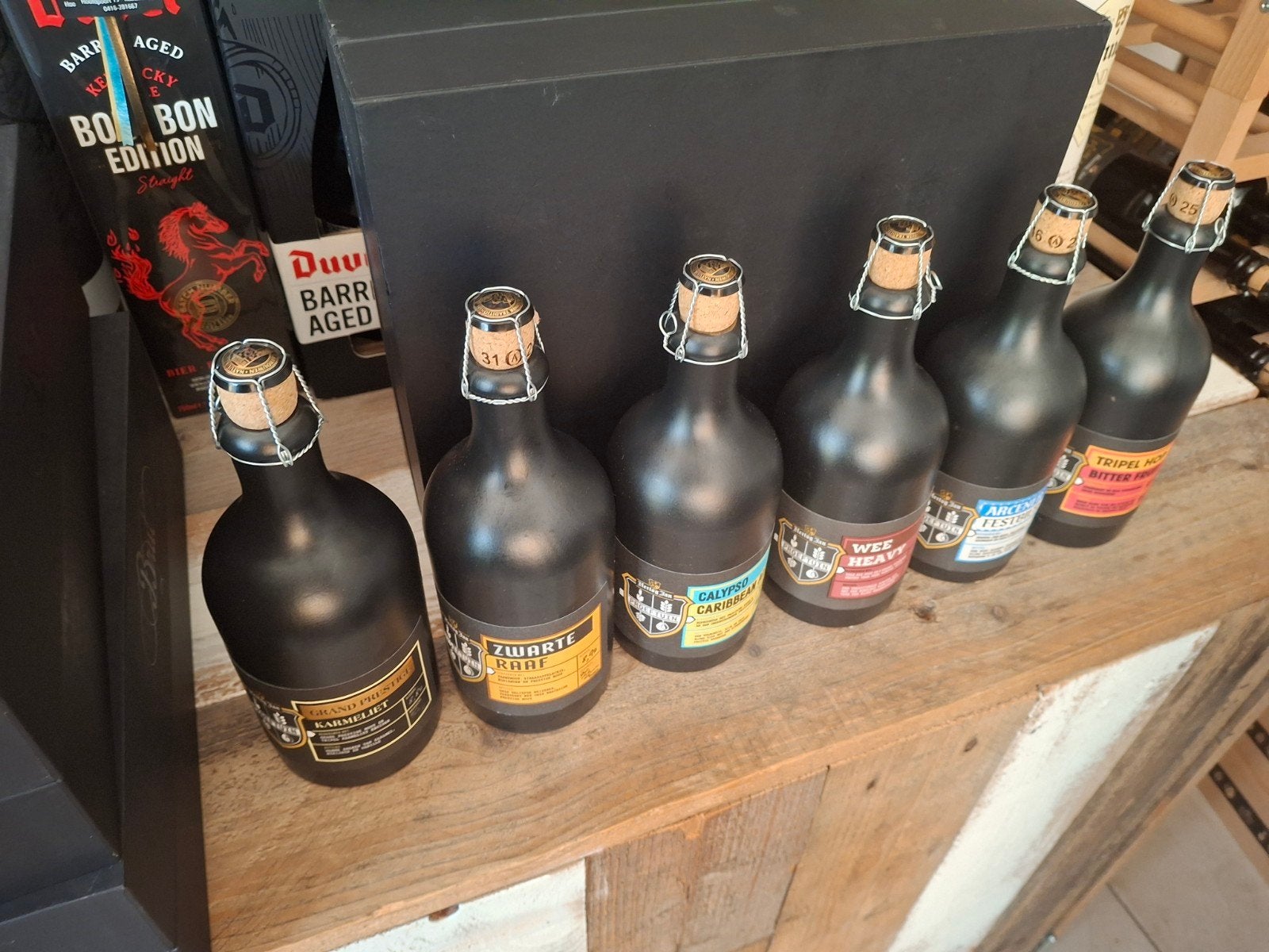 Hertog Jan proeftuin kruiken 6 verschillende, Verzamelen, Ophalen, Nieuw, Overige typen, Hertog Jan