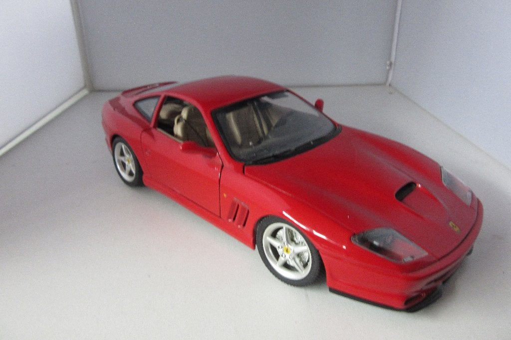 Ferrari 550 Maranello 1;18, Ophalen of Verzenden, Zo goed als nieuw, Auto, Bburago