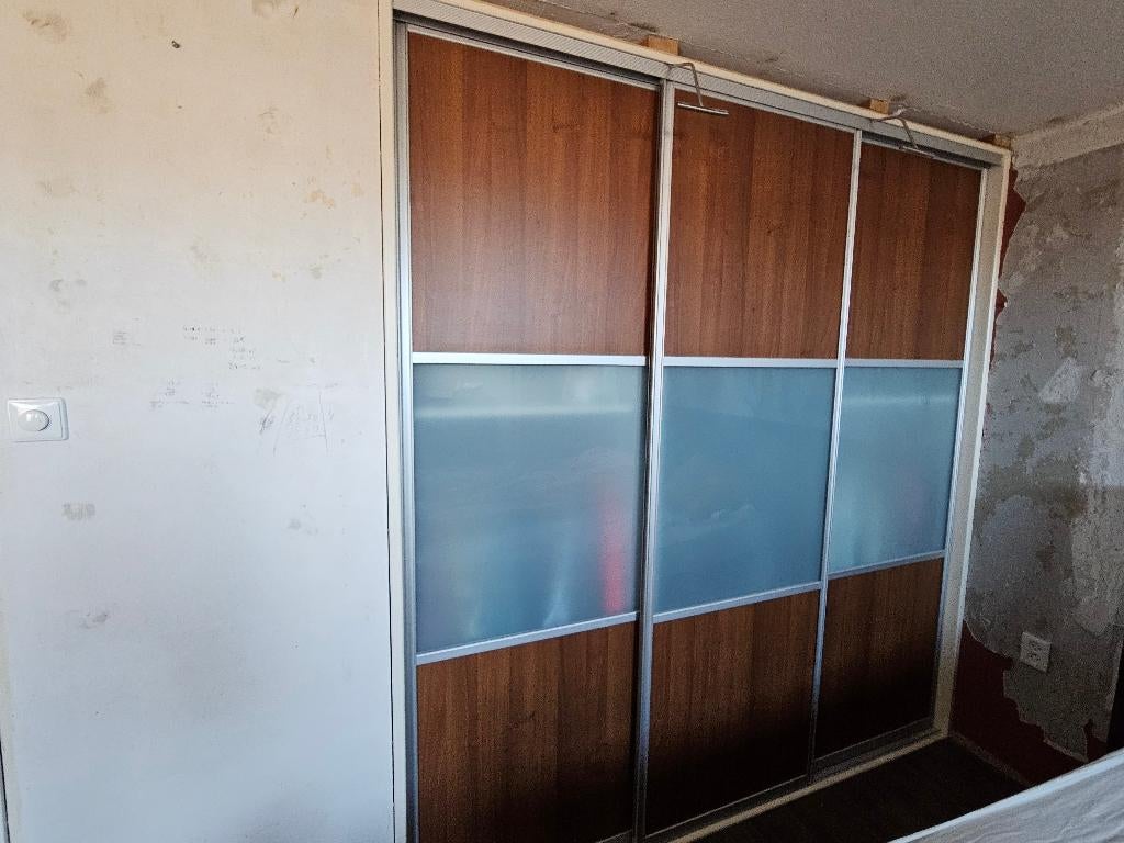 Schuifdeuren van kledingkast, Ophalen, Gebruikt, 200 cm of meer, Schuifdeur