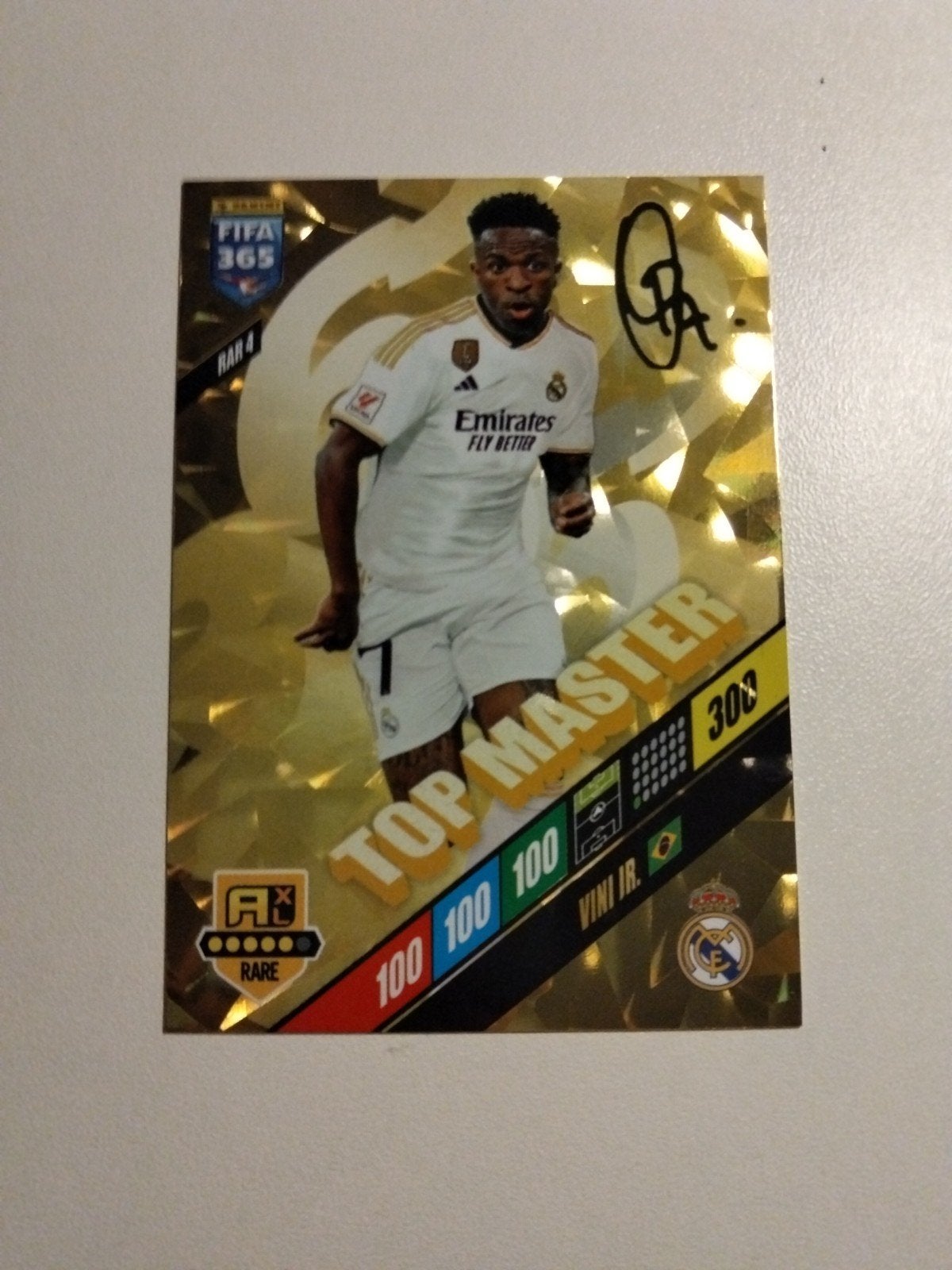 FIFA 365 Adrenalyn XL 2024 Top Master Vini Jr. + code, Ophalen of Verzenden, Zo goed als nieuw, Buitenlandse clubs, Spelerskaart