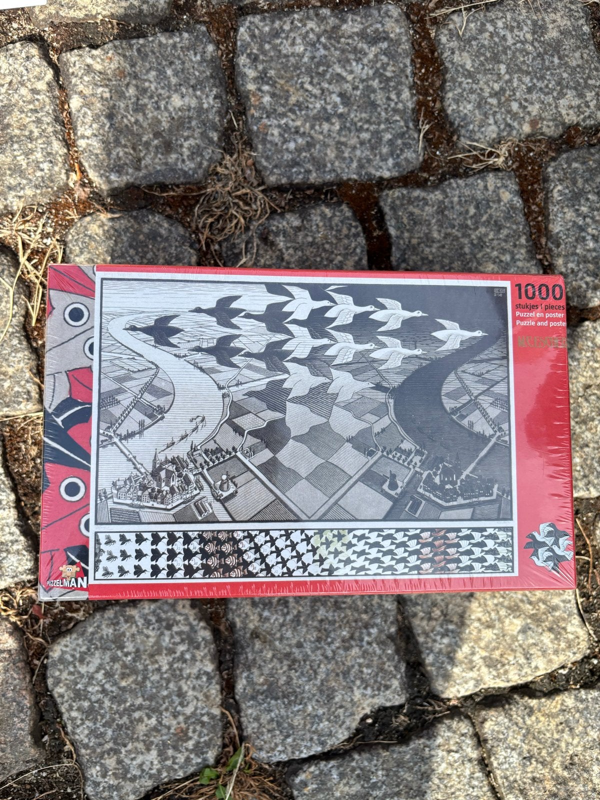 Nieuwe Escher Puzzel - Lucht en Water I (1000 stukjes), Ophalen of Verzenden, 500 t/m 1500 stukjes, Nieuw, Legpuzzel