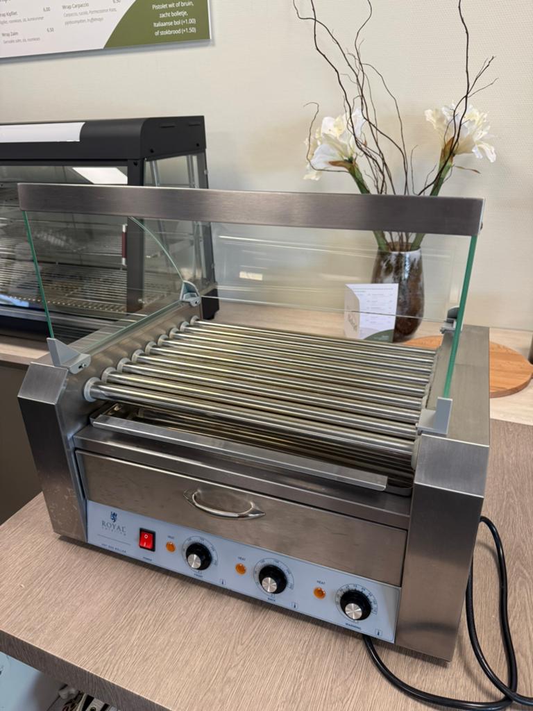Royal Catering Hotdog Grill - Roestvrijstaal, Ophalen