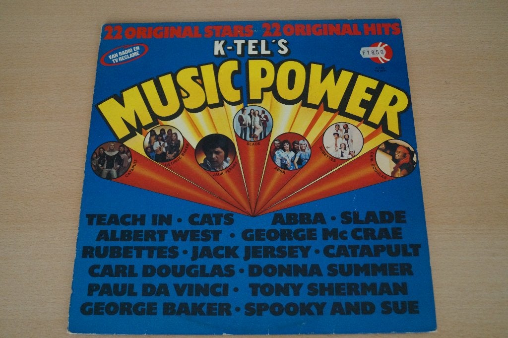 LP Music Power - 22 original star/hits - krasvrij 1655, Cd's en Dvd's, Vinyl | Pop, Ophalen, LP, Pop, Zo goed als nieuw