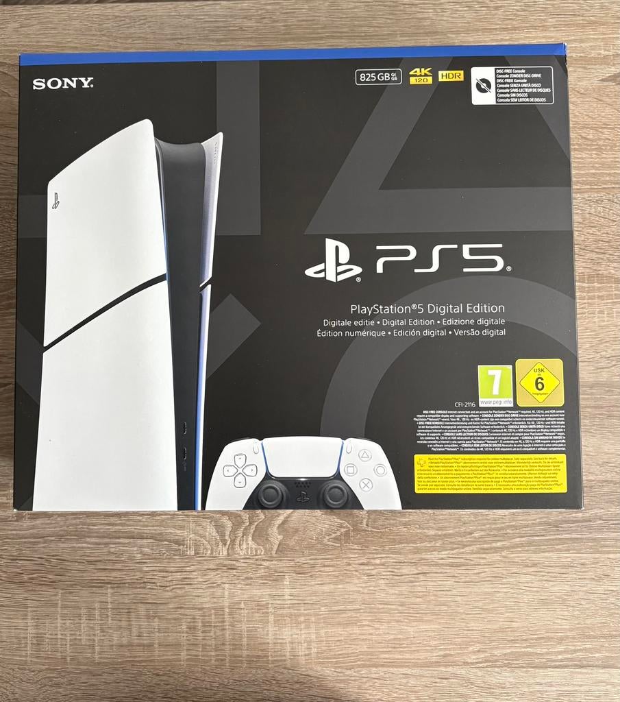PlayStation 5 Digital Edition 825GB Nieuw & Geseald, Ophalen, Nieuw, Playstation 5 Digital