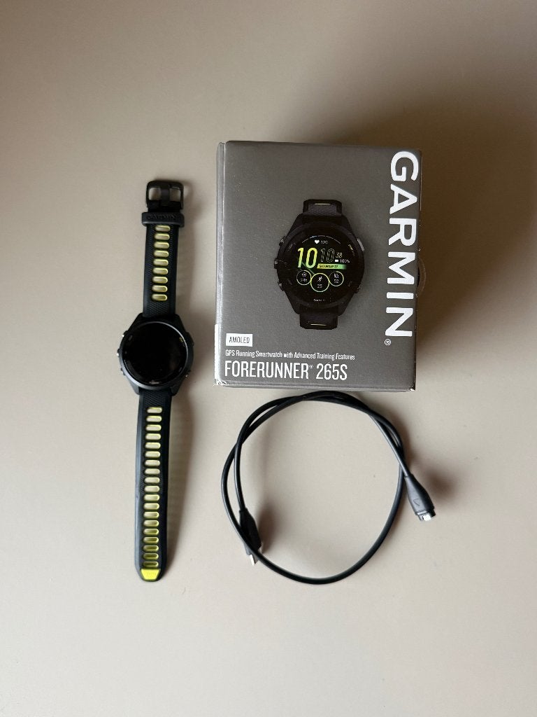 Garmin Forerunner 265S, Zwart, Garmin, Ophalen of Verzenden, Zo goed als nieuw