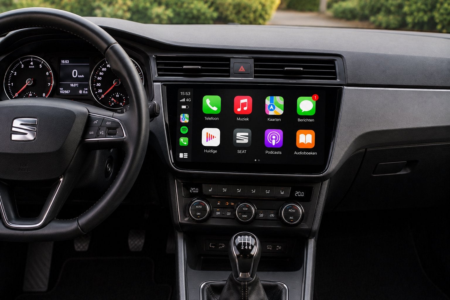 Seat Ibiza Leon Mii Altea Arona Carplay & camera inbouw, Ophalen, Zo goed als nieuw