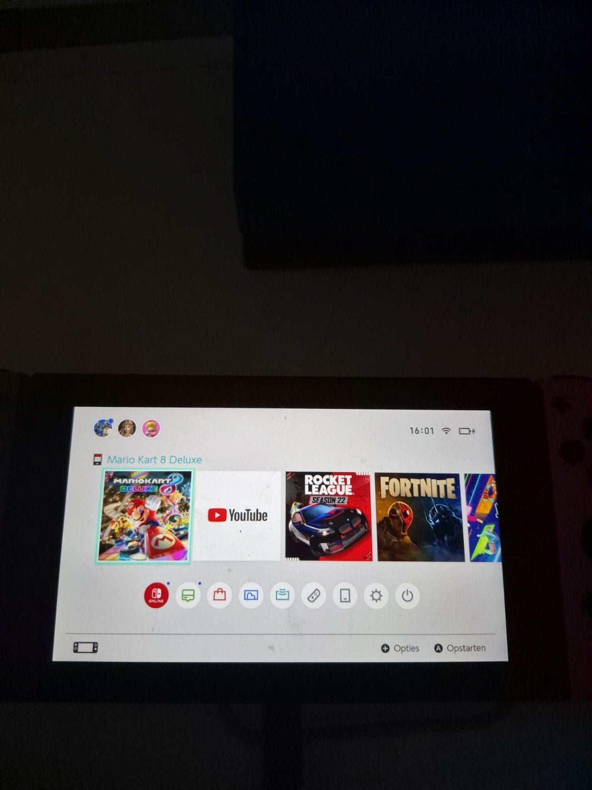 Nintendo Switch met spellen (controllers defect), Met 2 controllers, Ophalen of Verzenden, Switch Original, Gebruikt